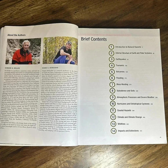 KELLER DEVECCHIO NATURAL HAZARDS Earth’s Processes 4th edition Book Routledge - Picture 9 of 12